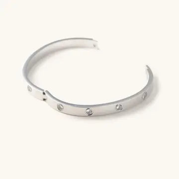Corinne Silver Bangle Bracelet