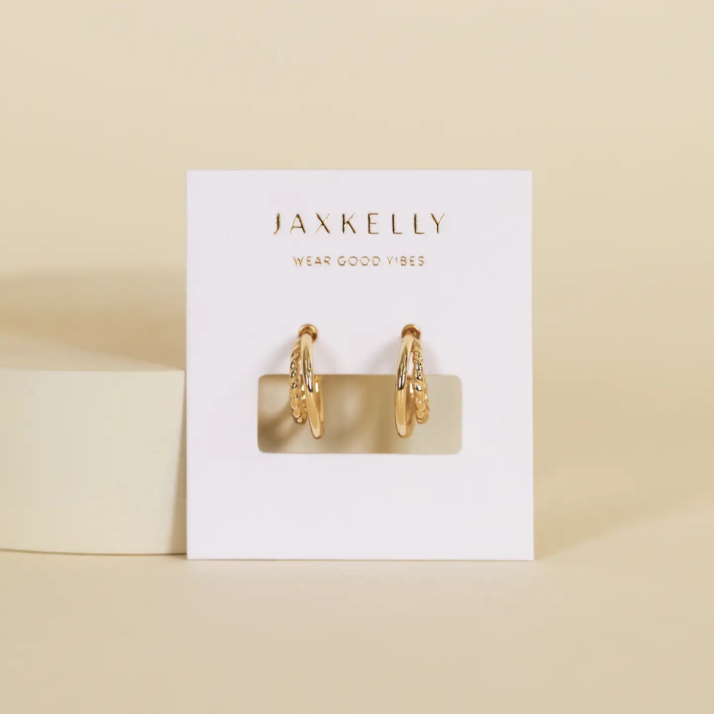 Gold Hoop - Double - Earrings