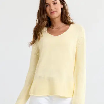 Round Edge V-Neck