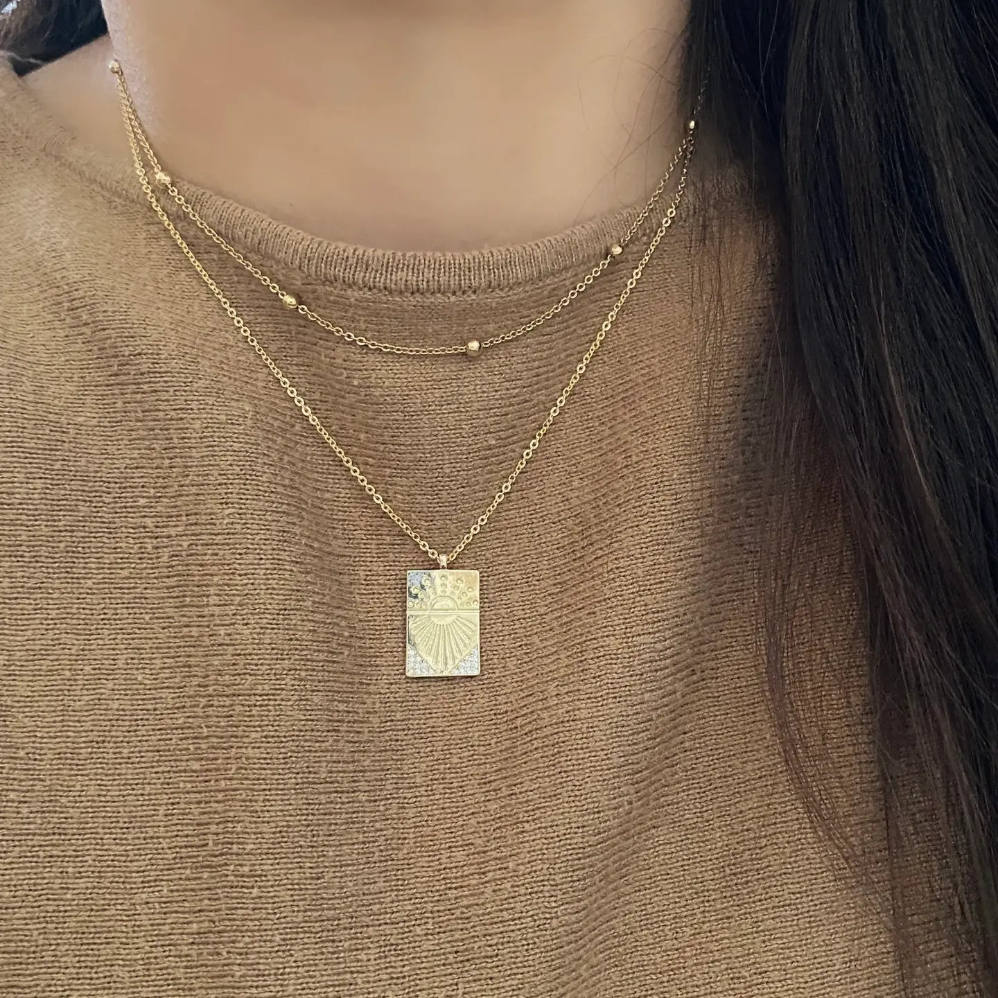 Satellite Chain Layering Necklace