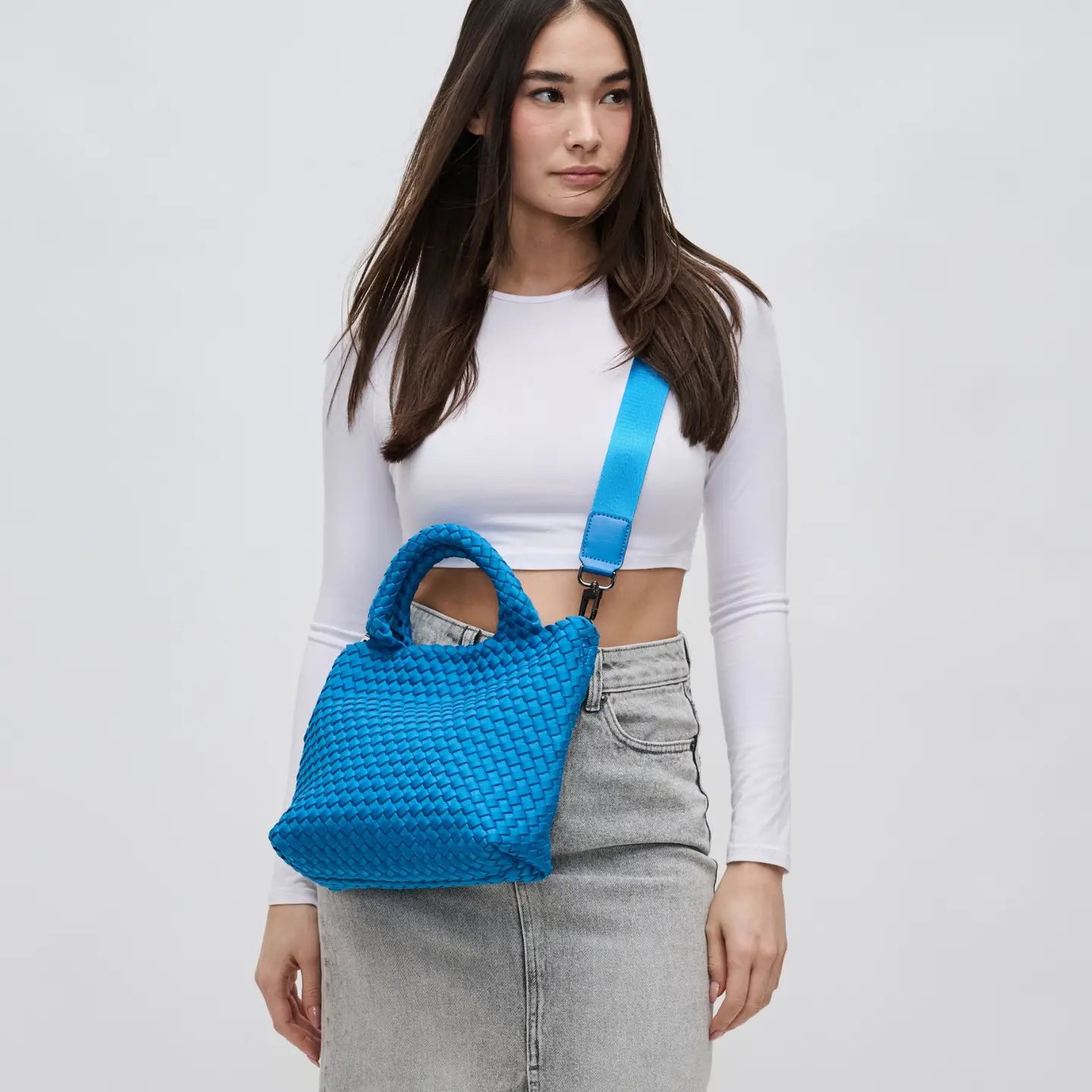 Sky's the Limit Small Woven Neoprene Crossbody