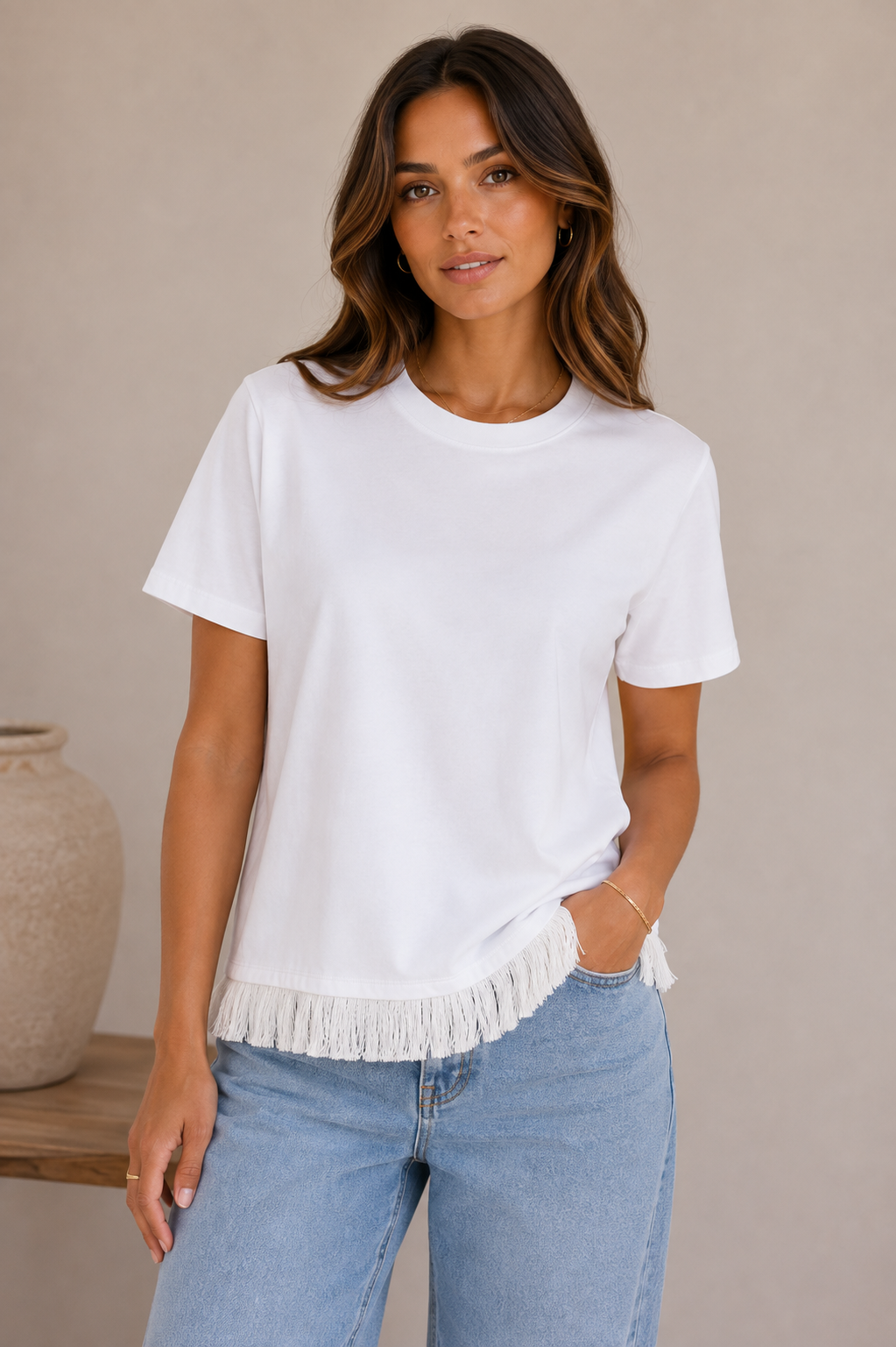 Seaside Fringe Tee