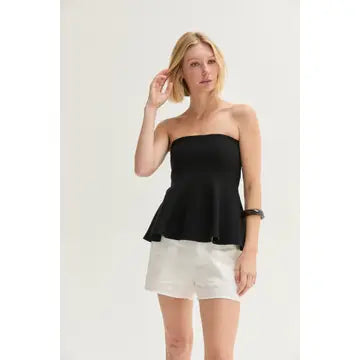 Bella Jacquard Knit Peplum Top