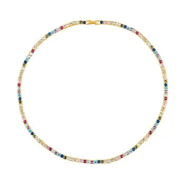 Rainbow Tennis Necklace