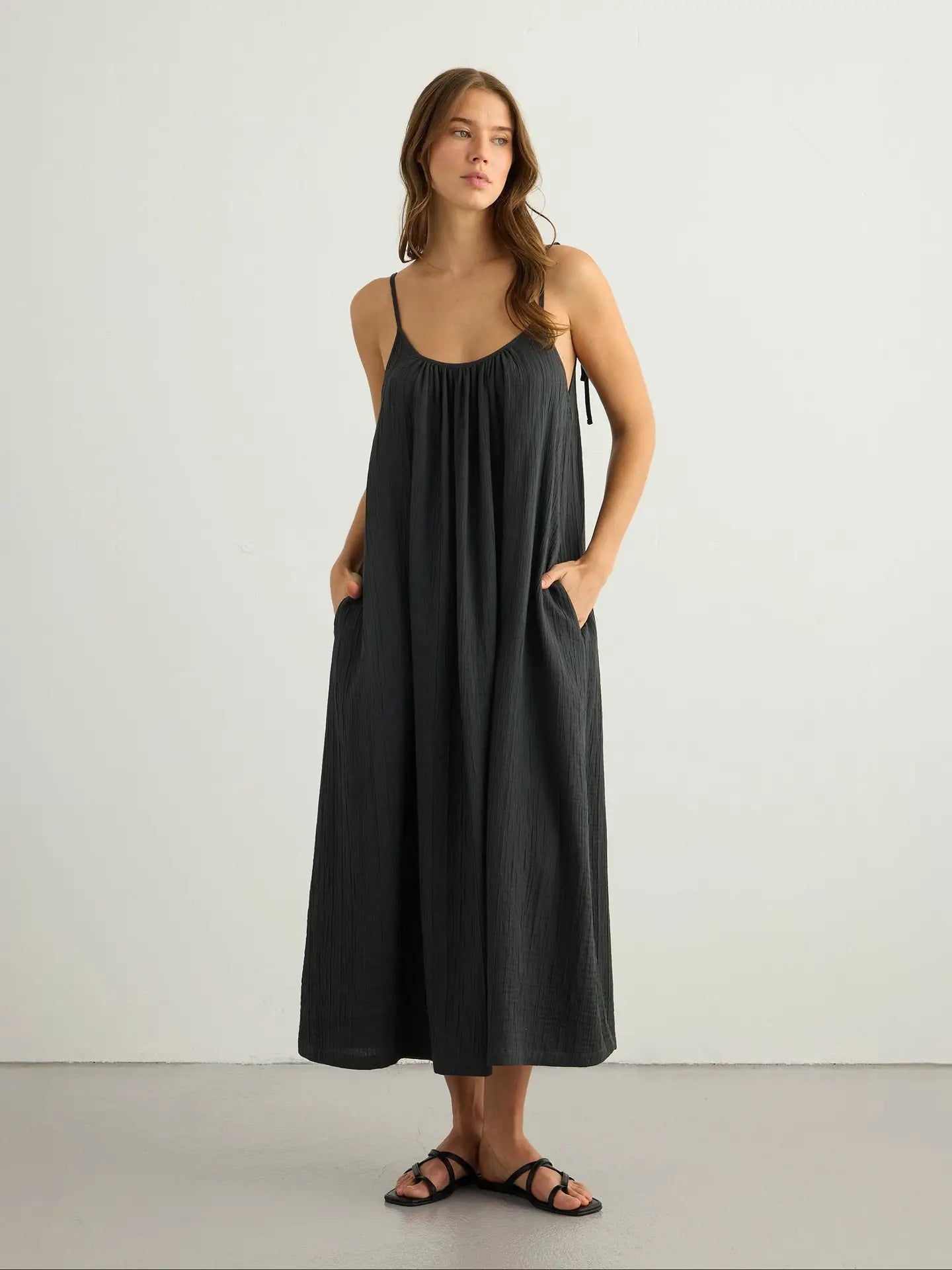 Kaya Tie Strap Maxi Dress