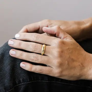 Gold Rings - Ridged