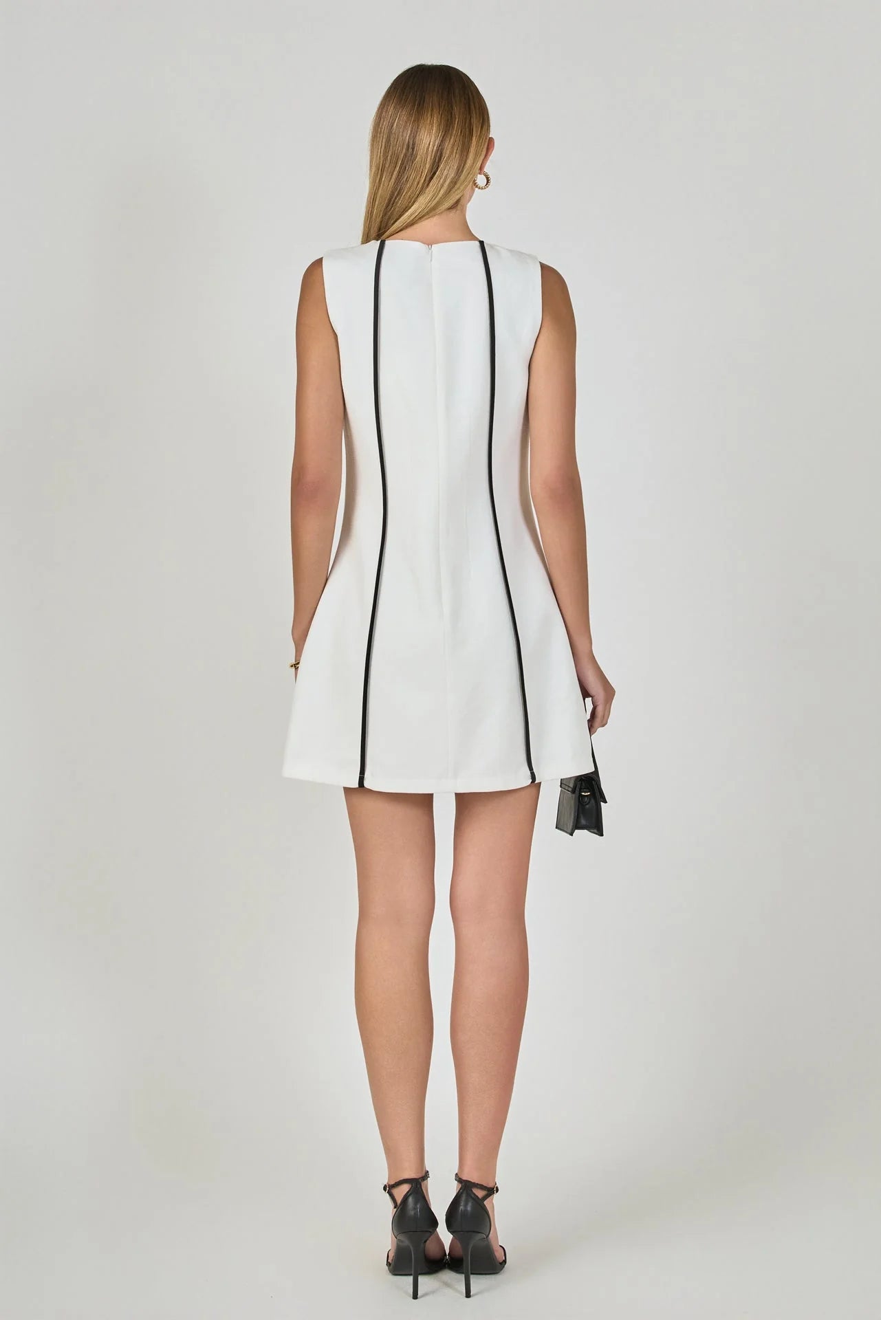 Linen Binded Mini Dress