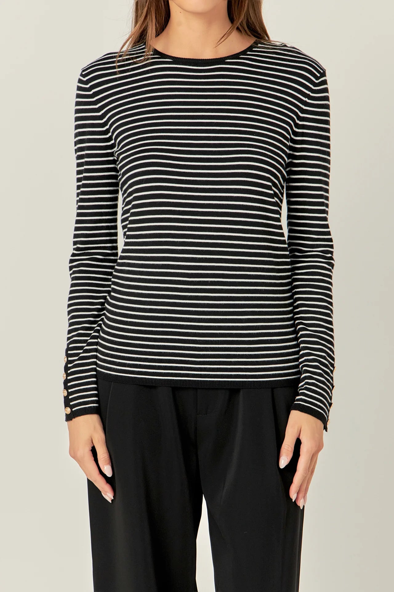Striped Knit Sweater