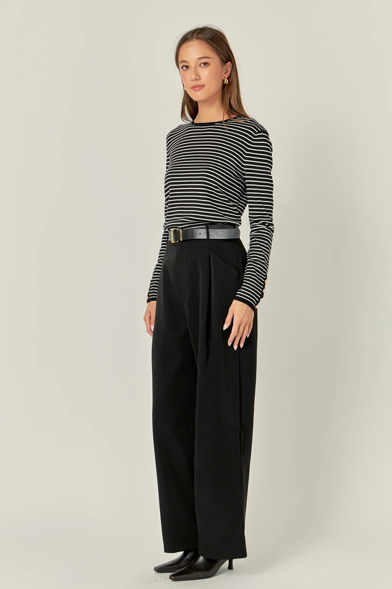 Striped Knit Sweater