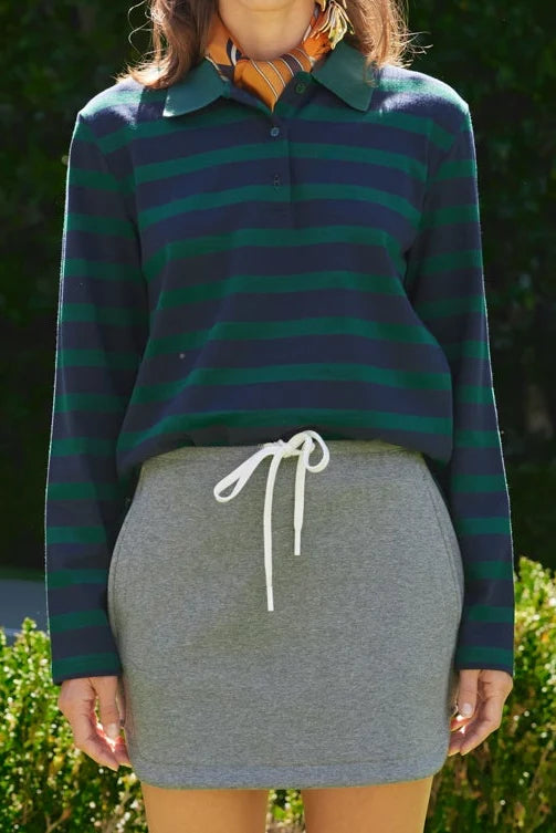 Rugby Stripe Knit Polo