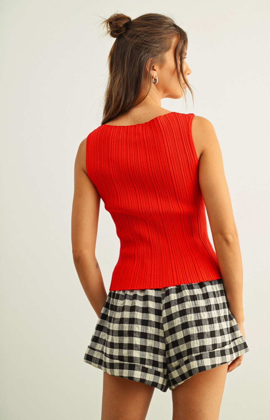 Viscose Ribbed Knitted Top