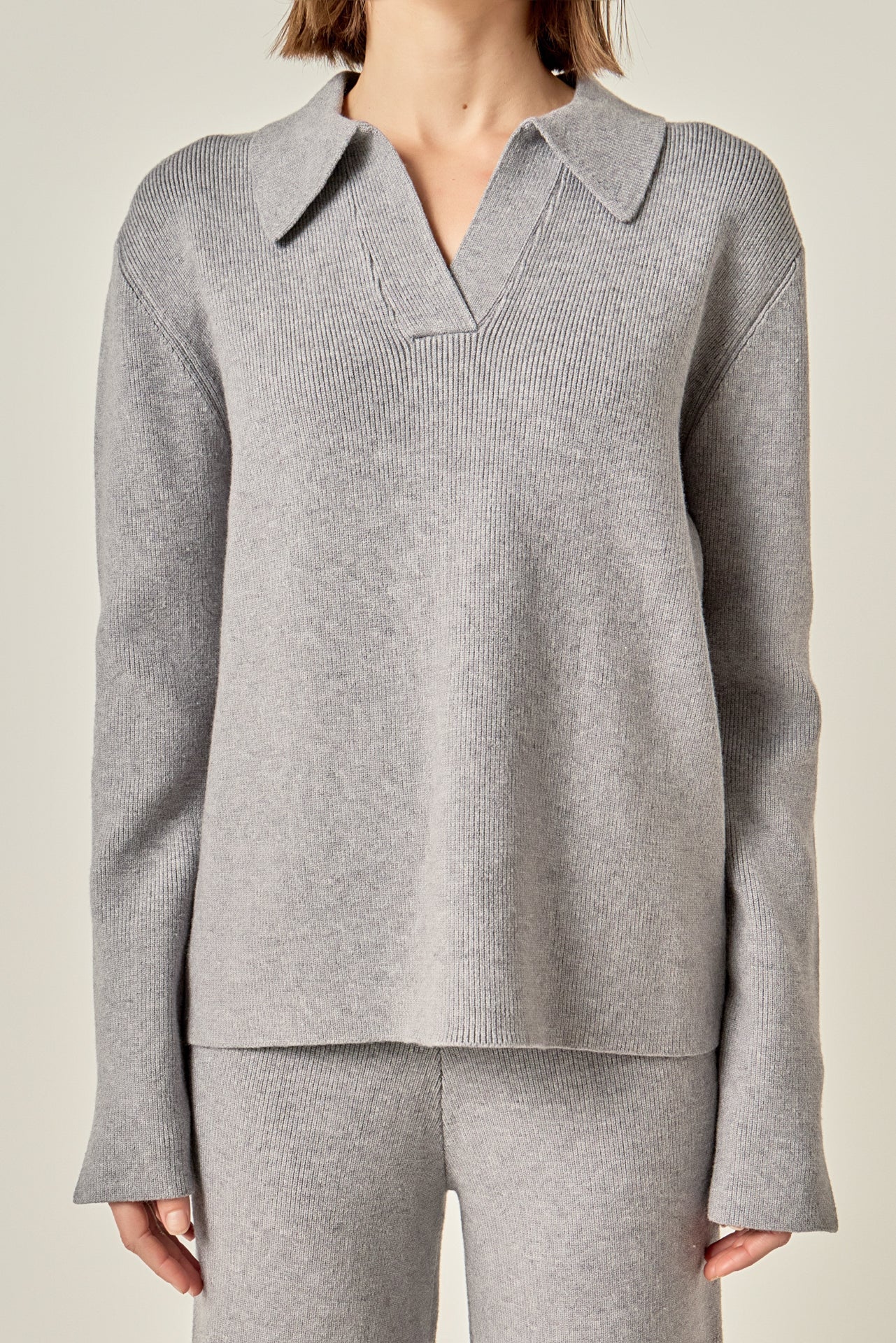 Collared Knit Sweater