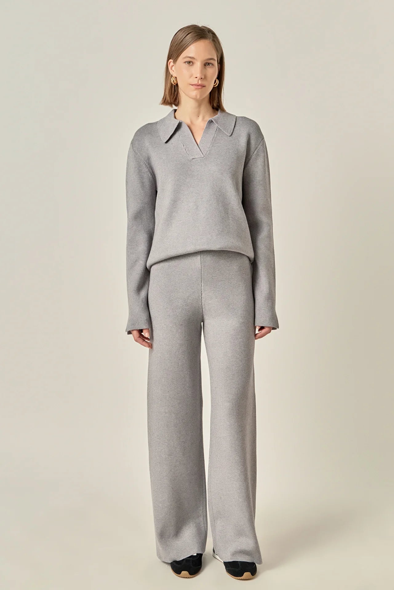 Collared Knit Sweater