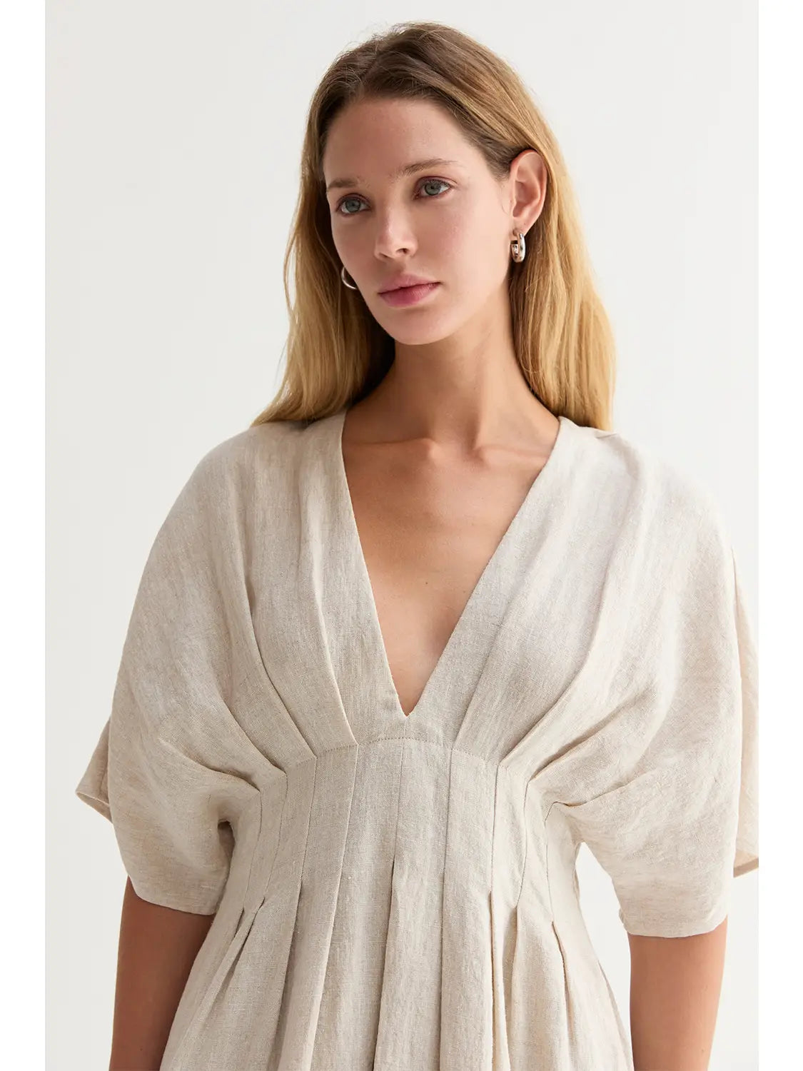 Amiee Pleated Midi Dress