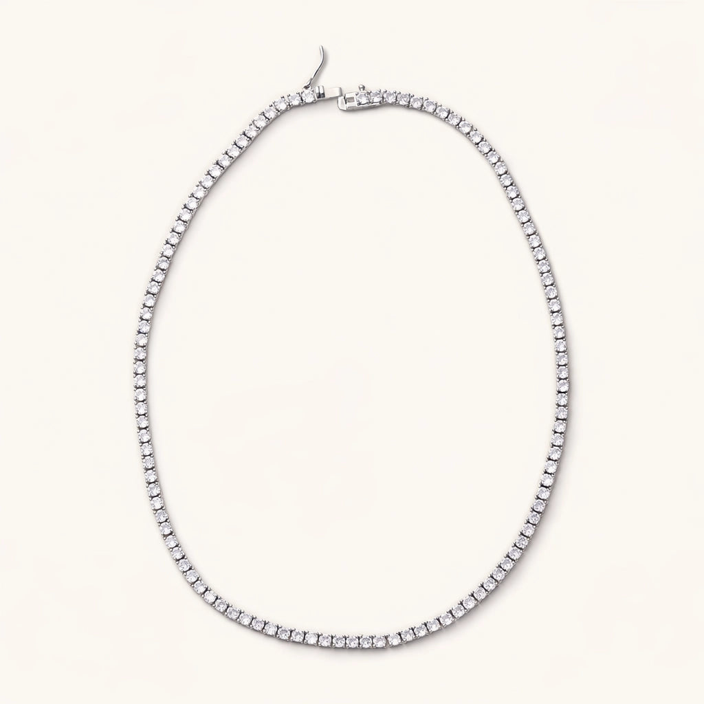 Silver Gigi Tennis Necklace