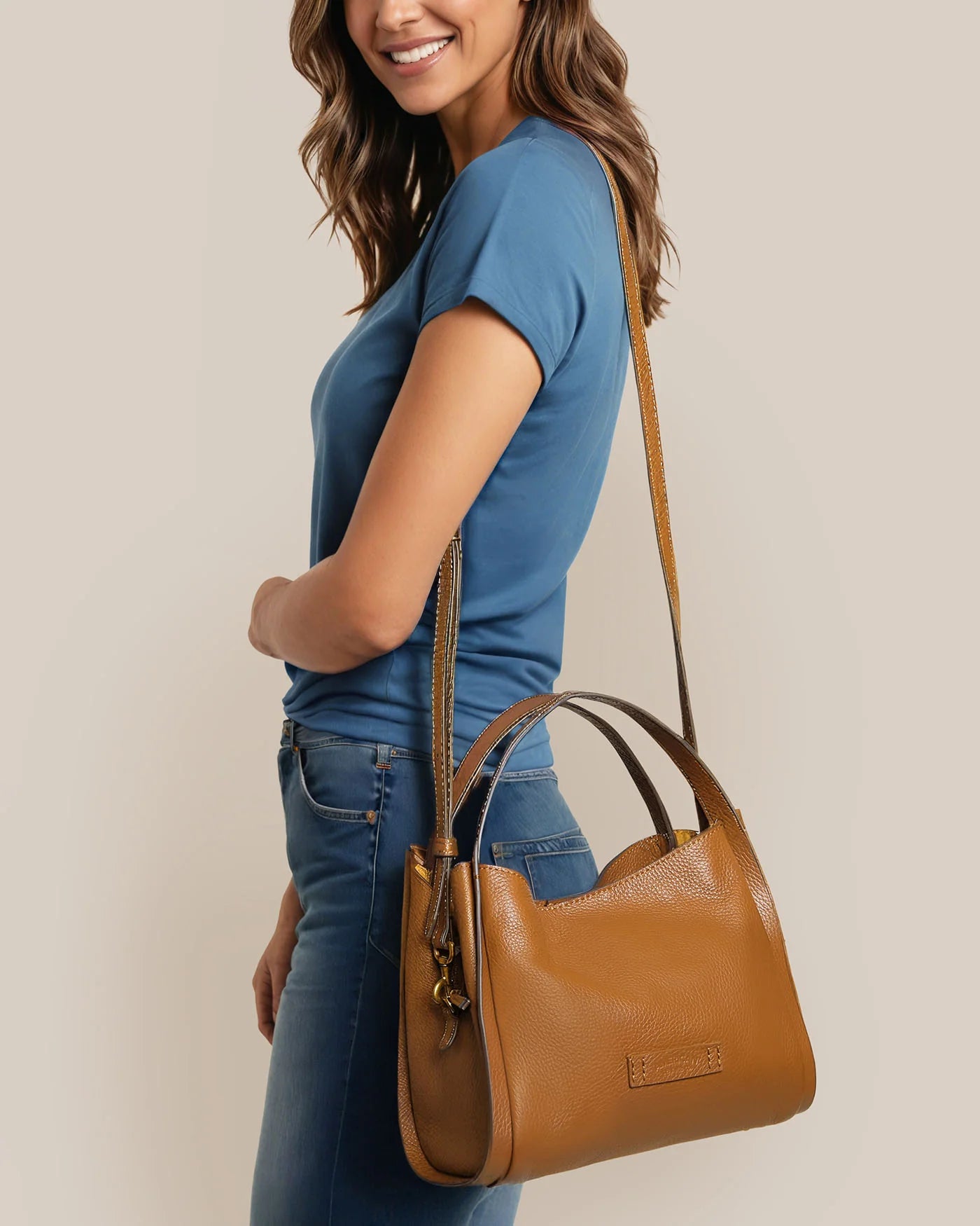 Auburn Triple Compartment Convertible Crossbody