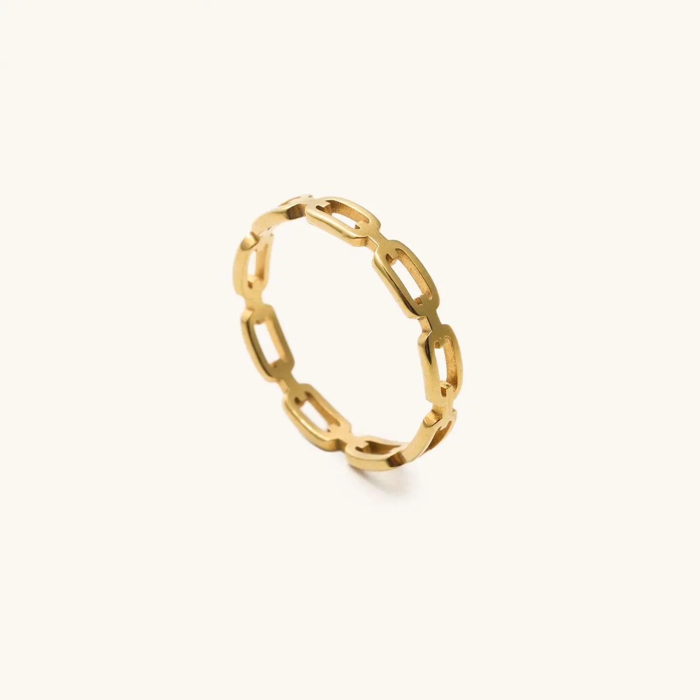 Lesslie Gold Link Ring