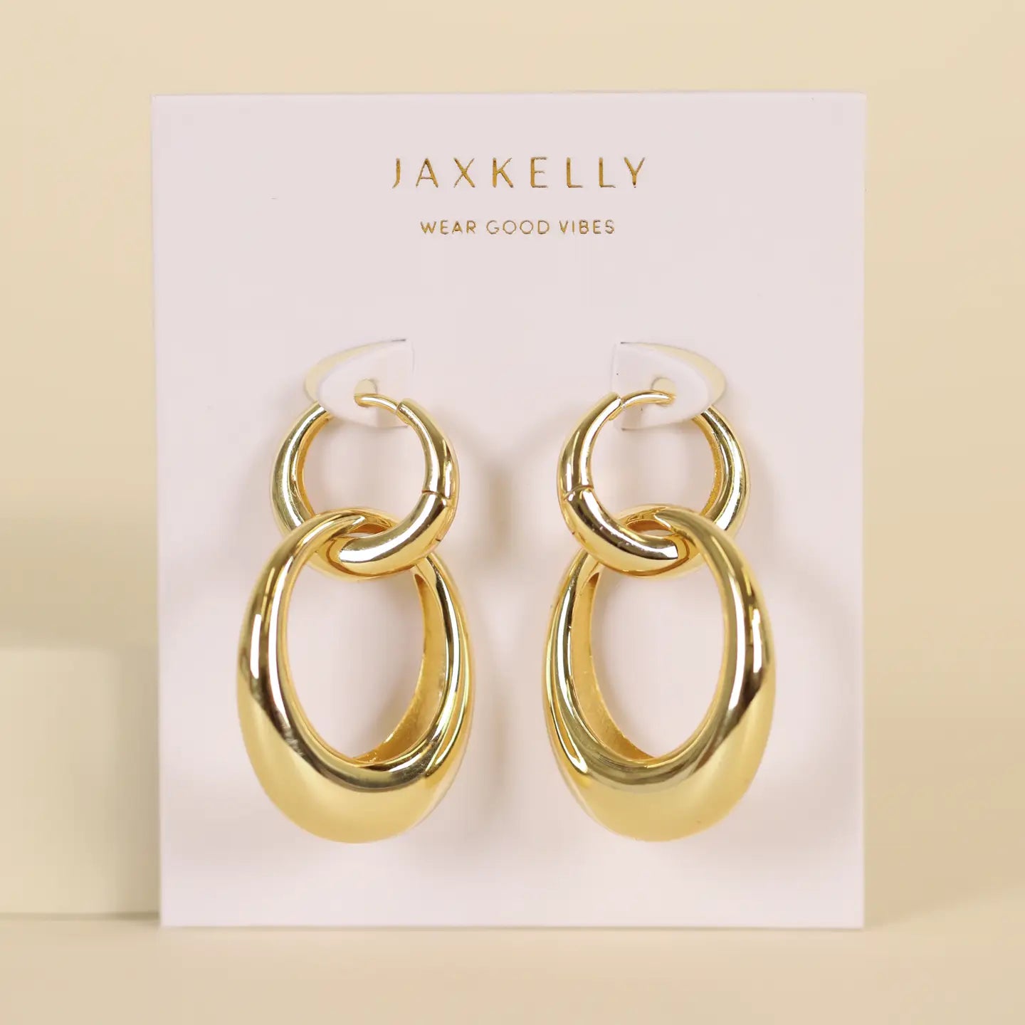 Gold Hoop - Coupled - Earrings