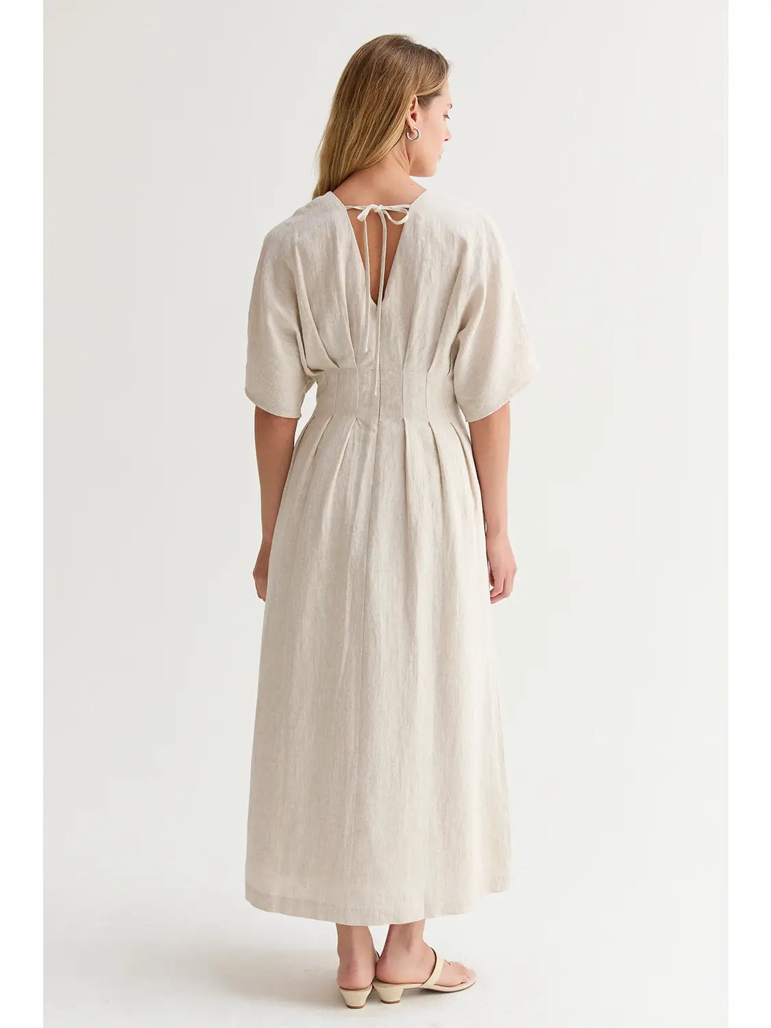 Amiee Pleated Midi Dress