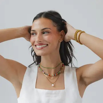 Waterproof Gemstone Glow Necklace
