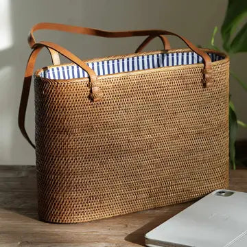 Bali Rattan Tote Bag - Medium