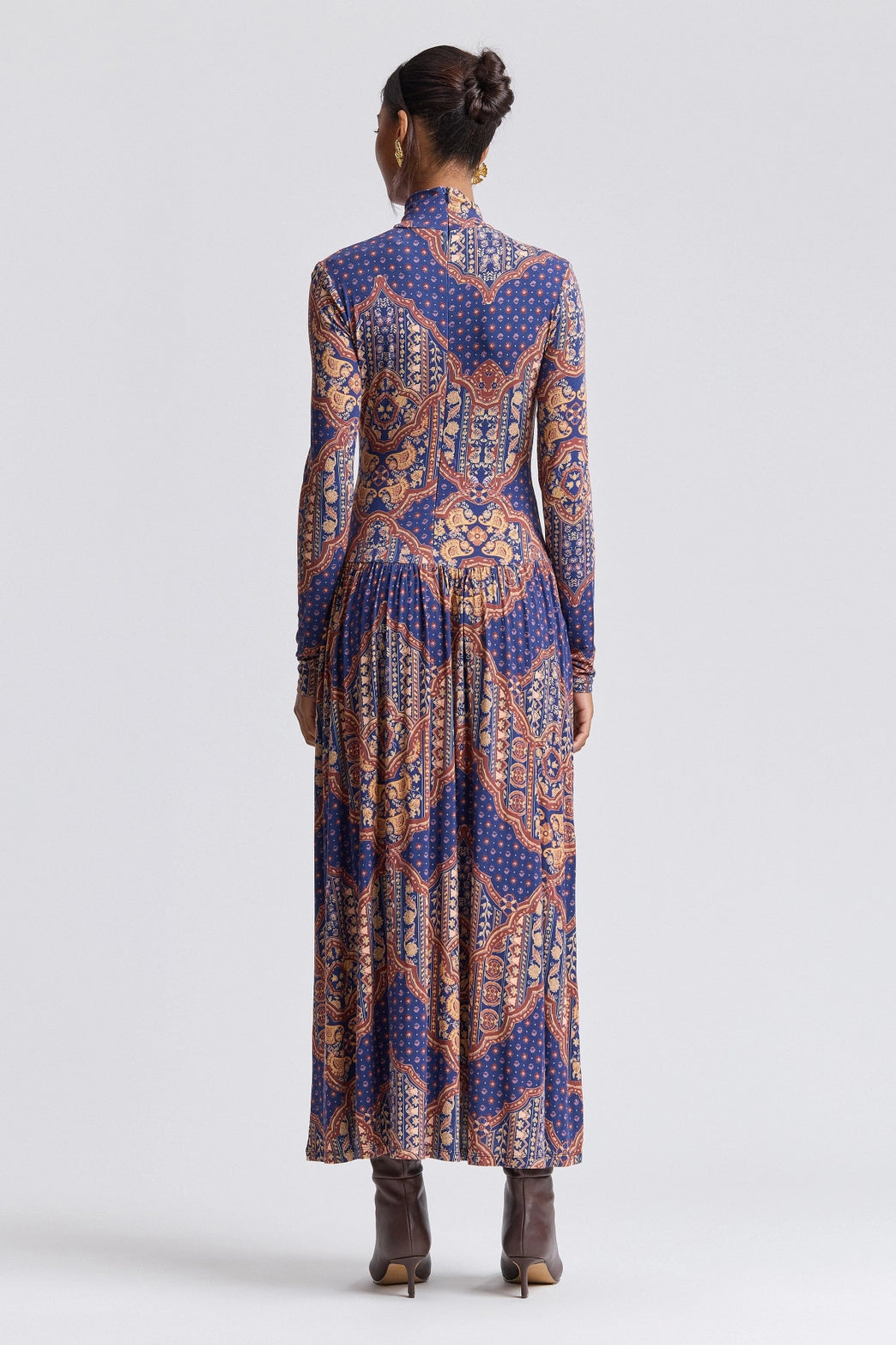 Drop-Waist Jersey Maxi Dress
