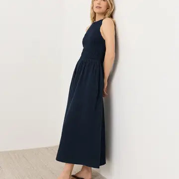 Coastal Double Gauze Smocked Dress