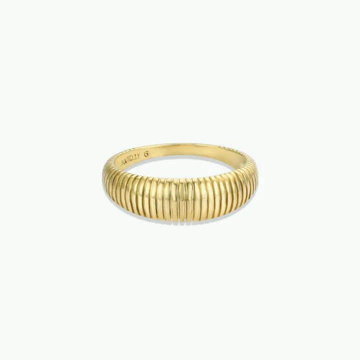 Gold Rings - Ridged