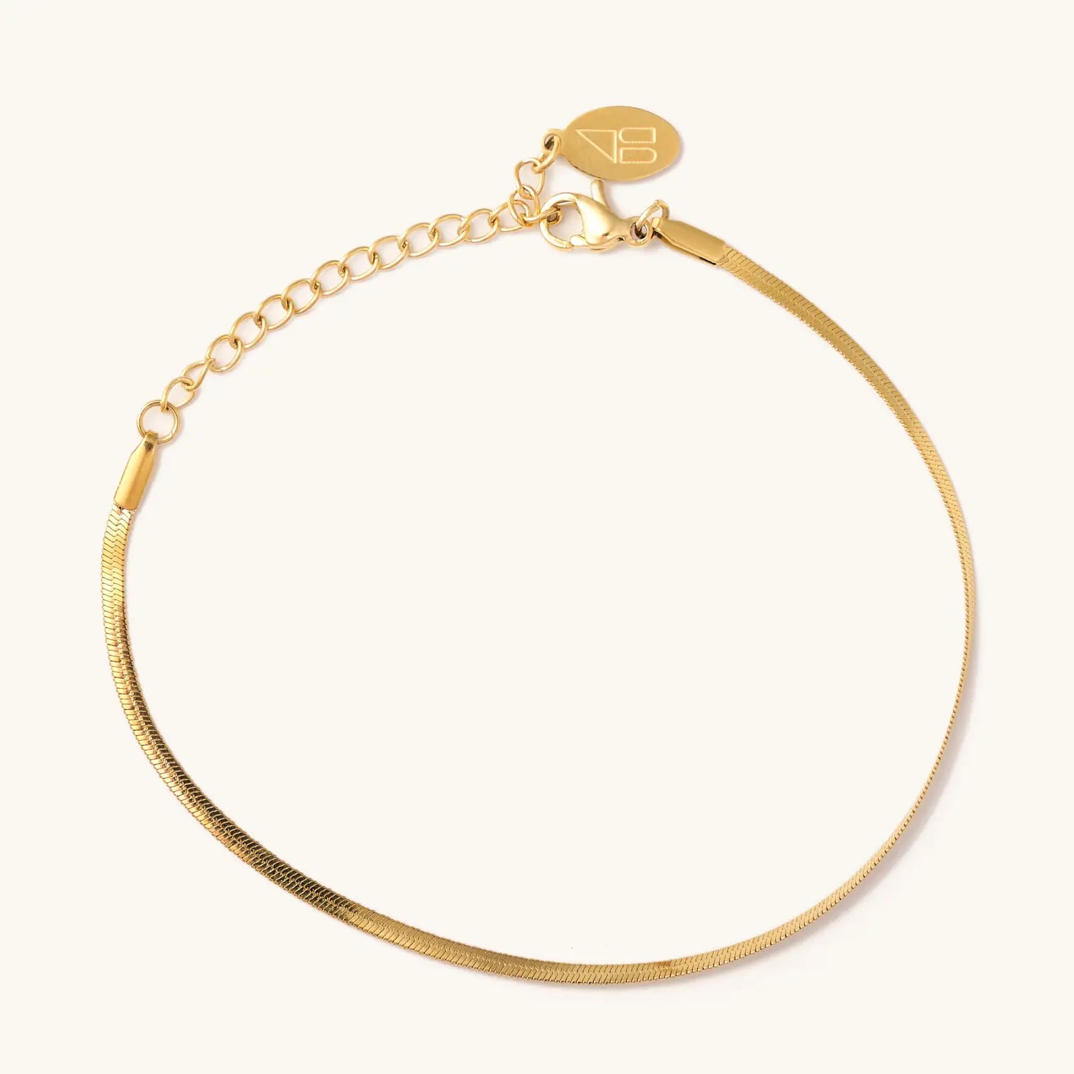 Micro Gold Herringbone Bracelet