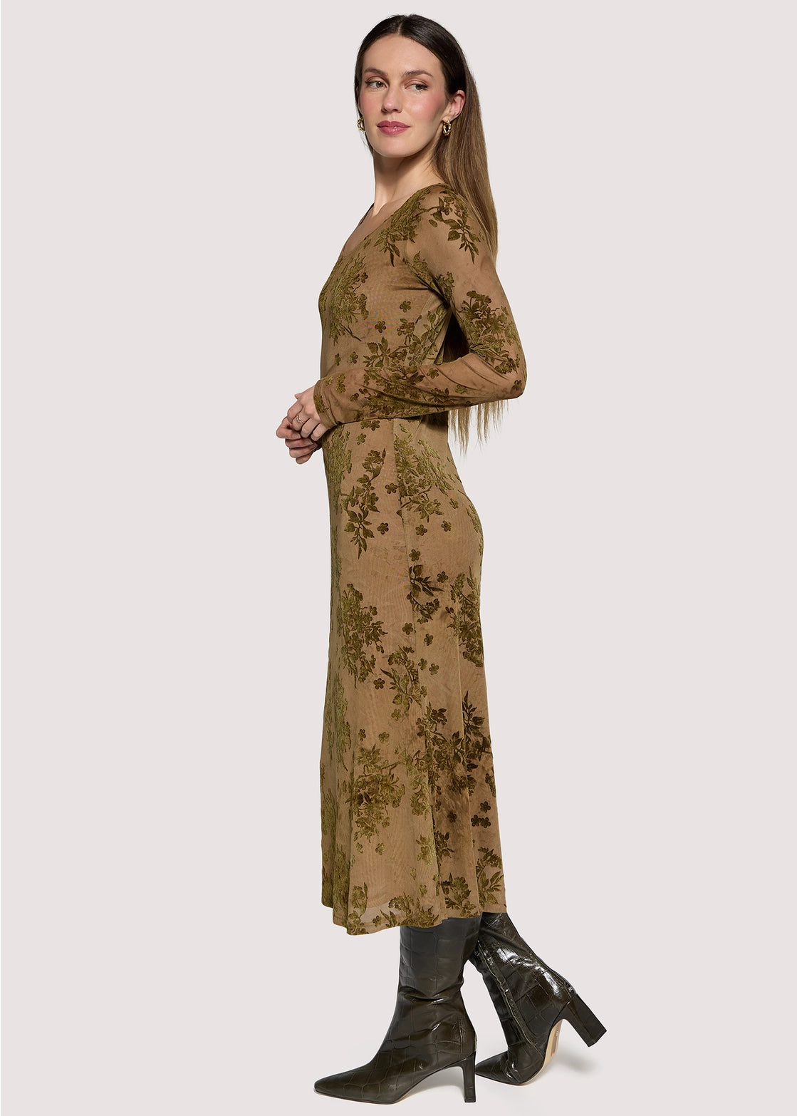 Dusklight Garden Midi Dress