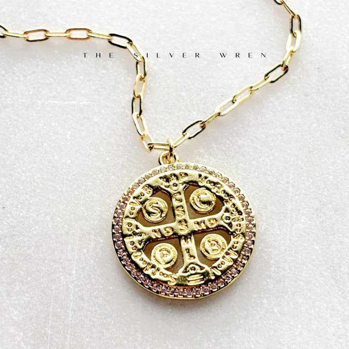 Etta Gold Medallion Necklace