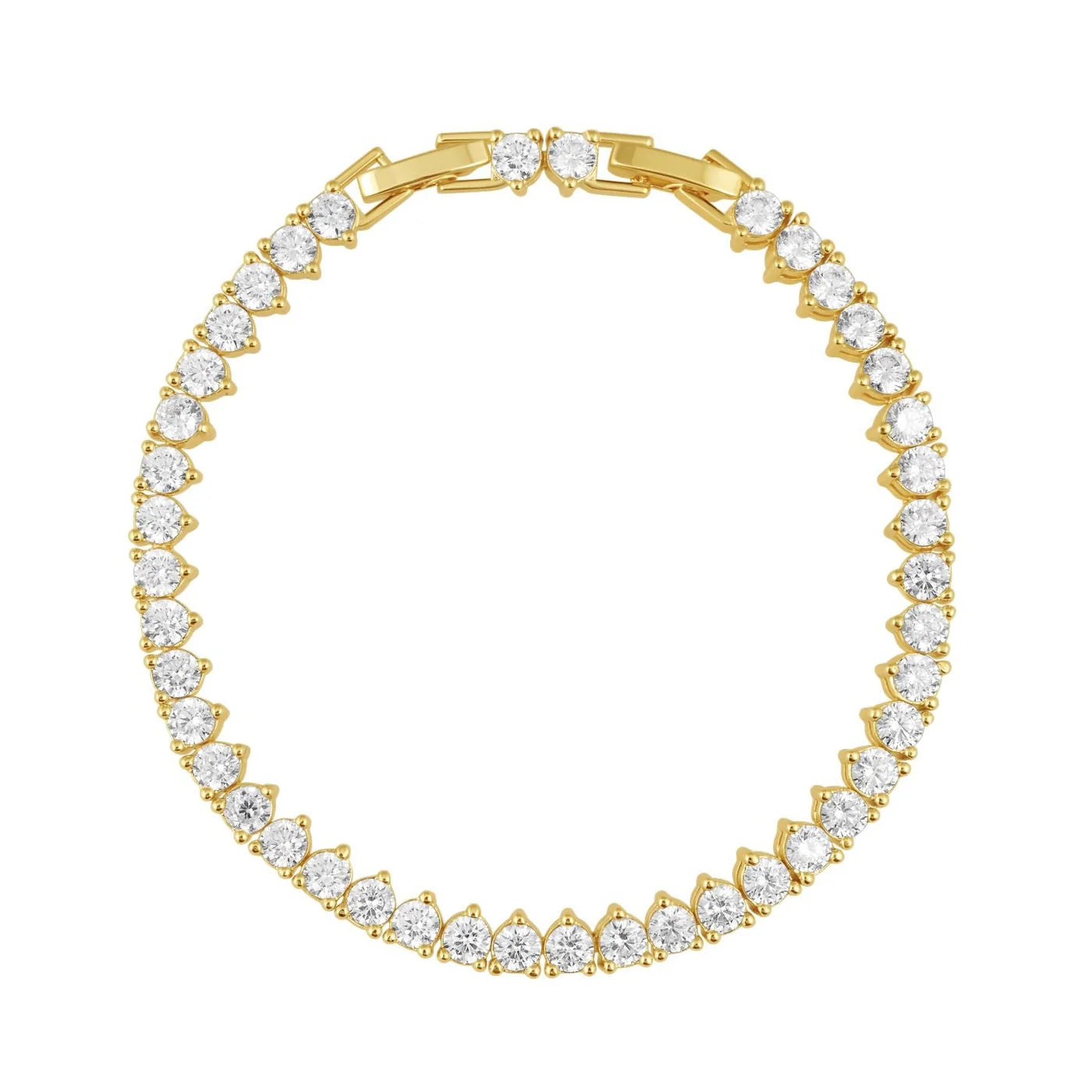 Melinda Tennis Bracelet- Silver 7"