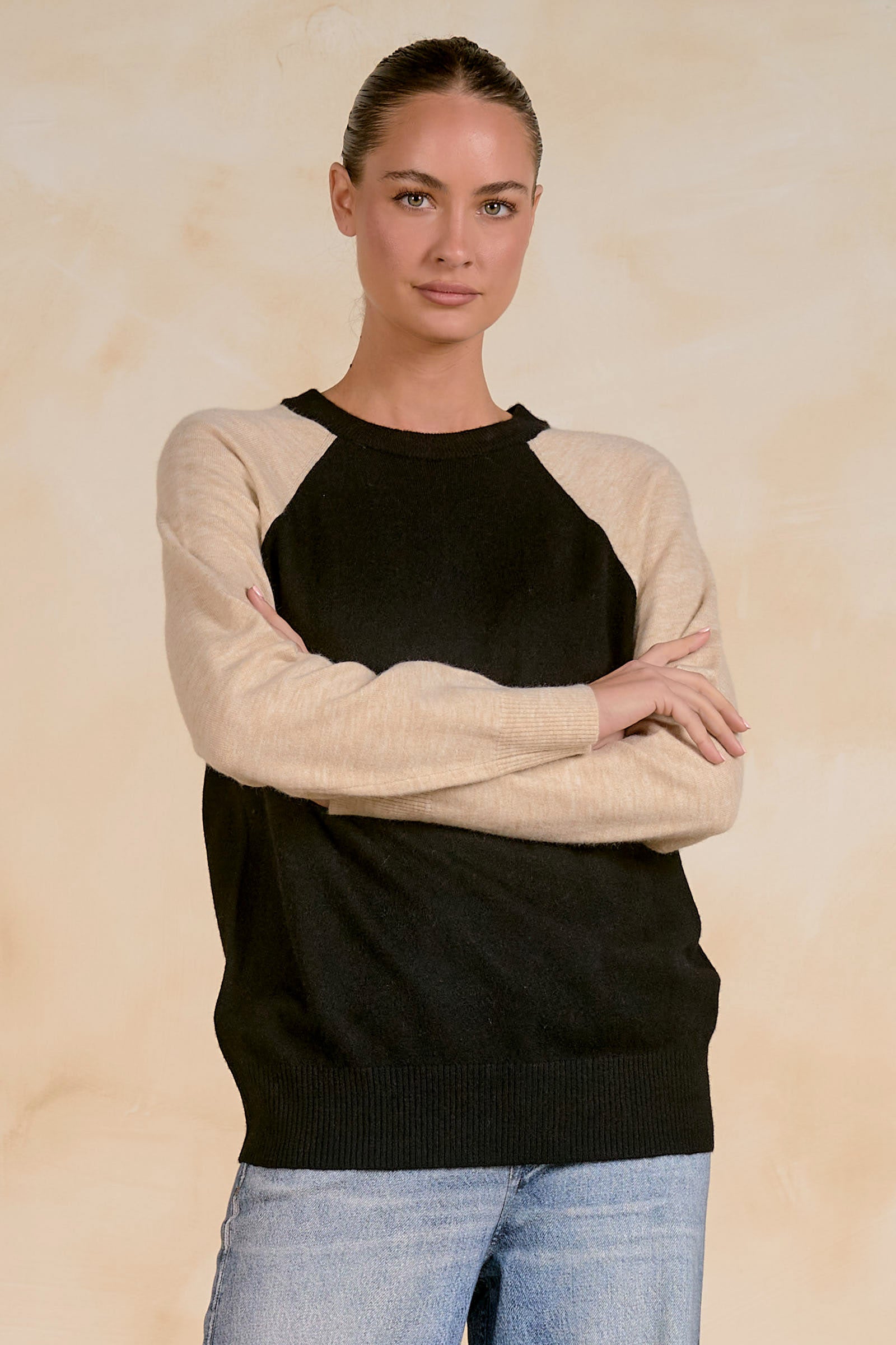 The Harper Colorblock Raglan Sweater