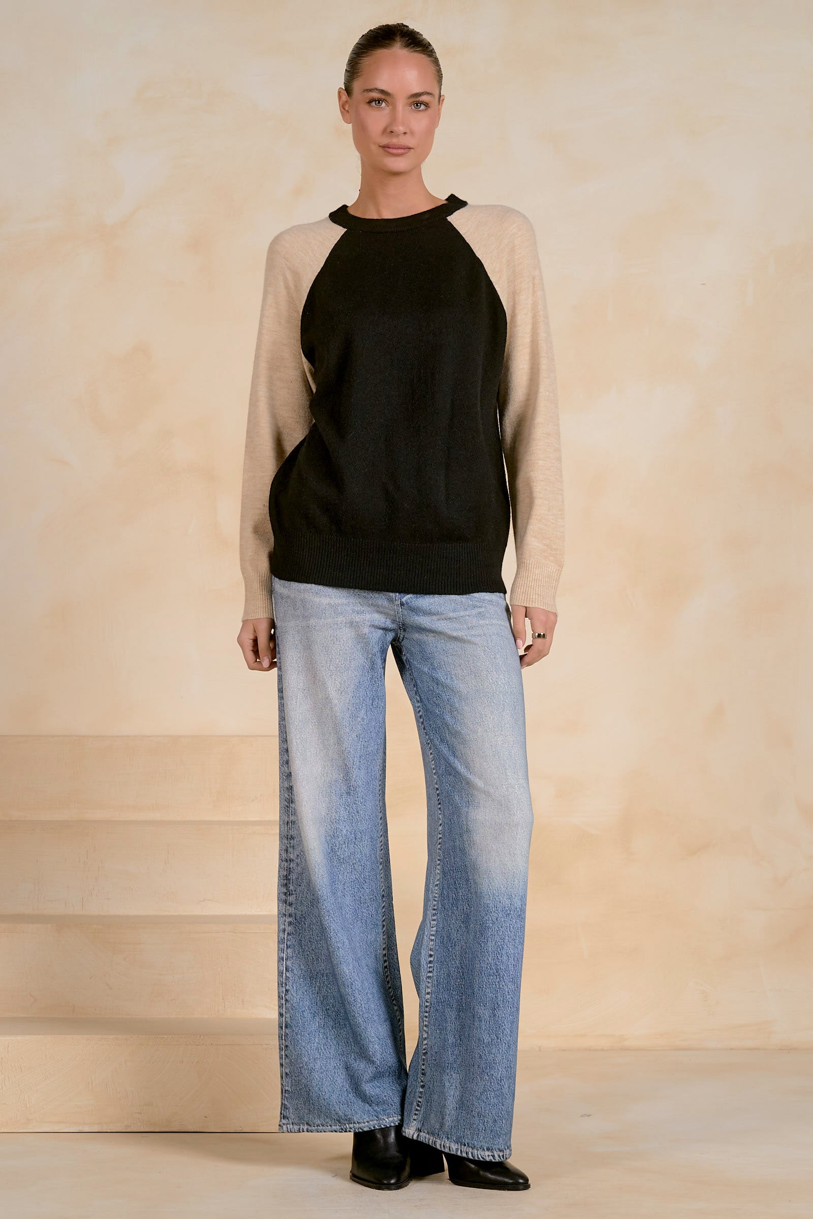 The Harper Colorblock Raglan Sweater