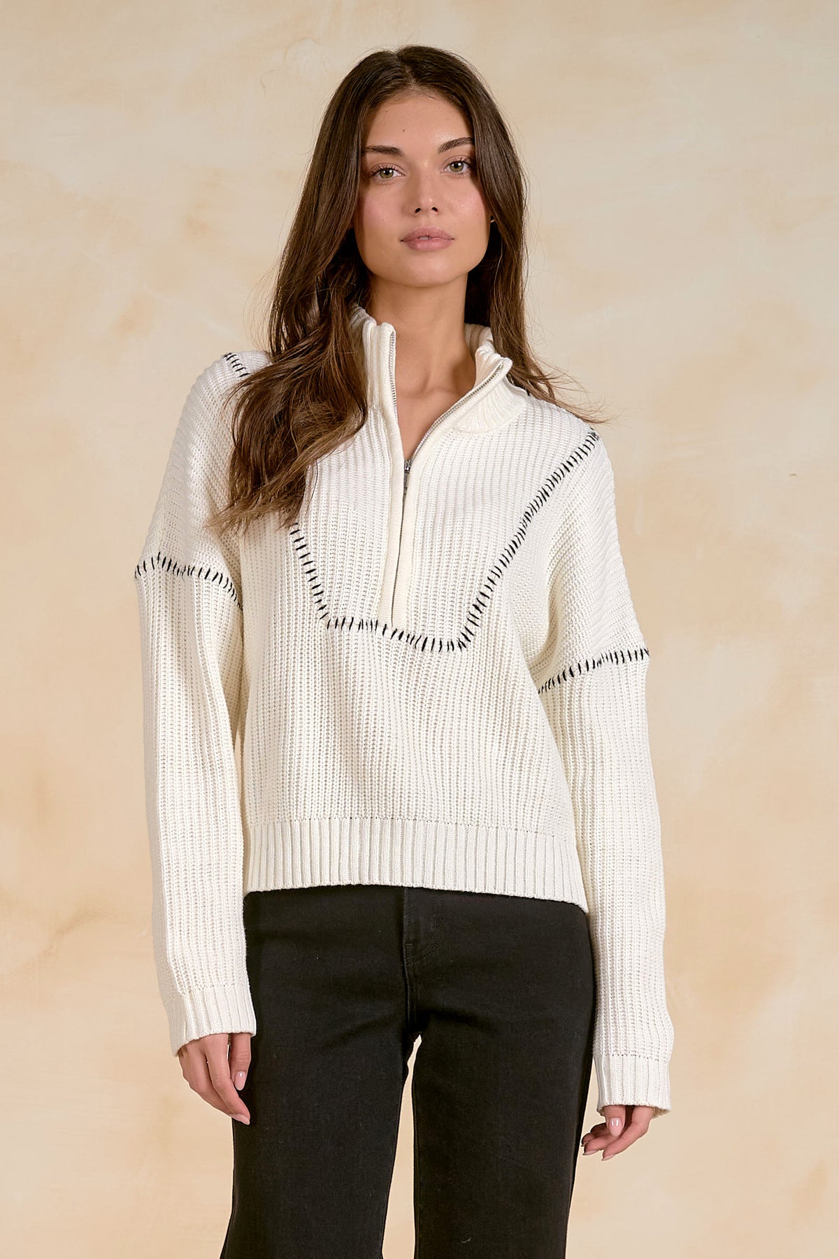 1/4 Zip Front Sweater