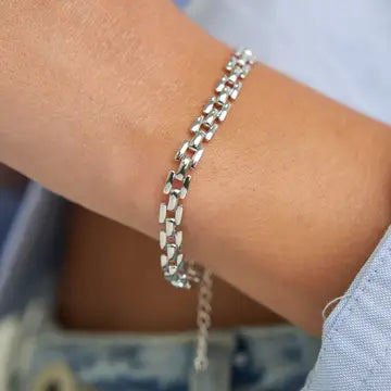 Waterproof Squared Chain Bracelet