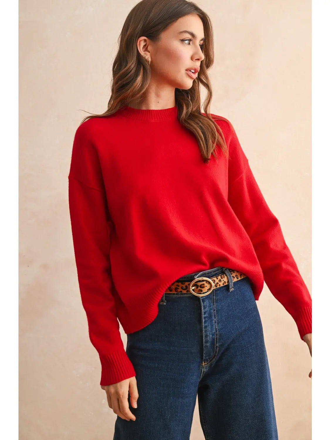 Striped Pattern Sweater Top