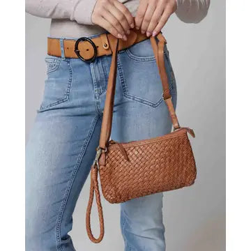 Fabrie | Woven Leather Crossbody Bag
