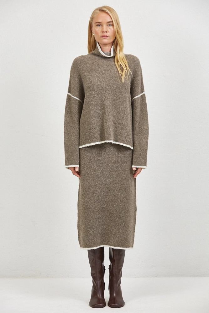 Talia Knit Turtleneck Long Sleeve Sweater