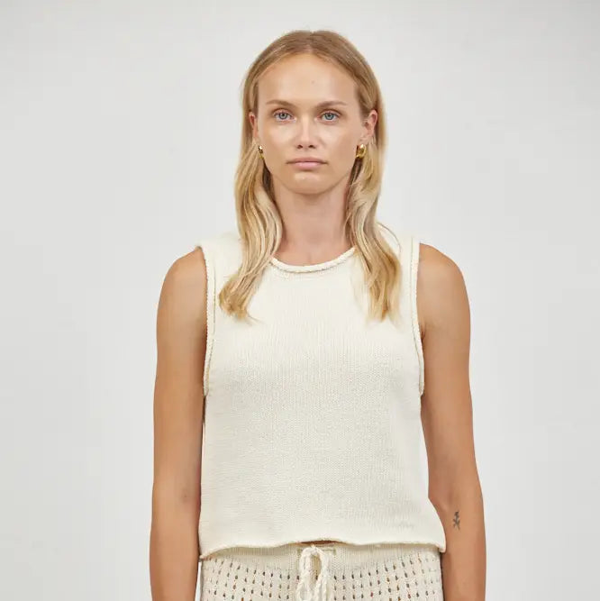 Round Neck Sleeveless Top