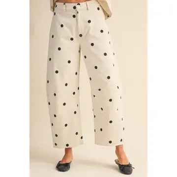 Polkadot Barrel Pants