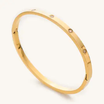 Mini Corinne Gold Bangle Bracelet