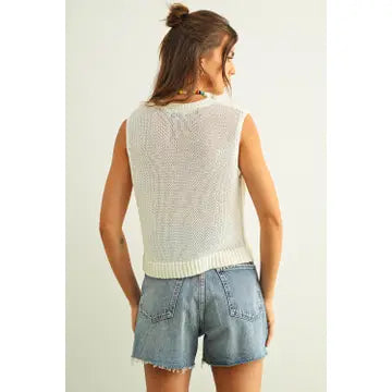 Sleeveless Knitted Top