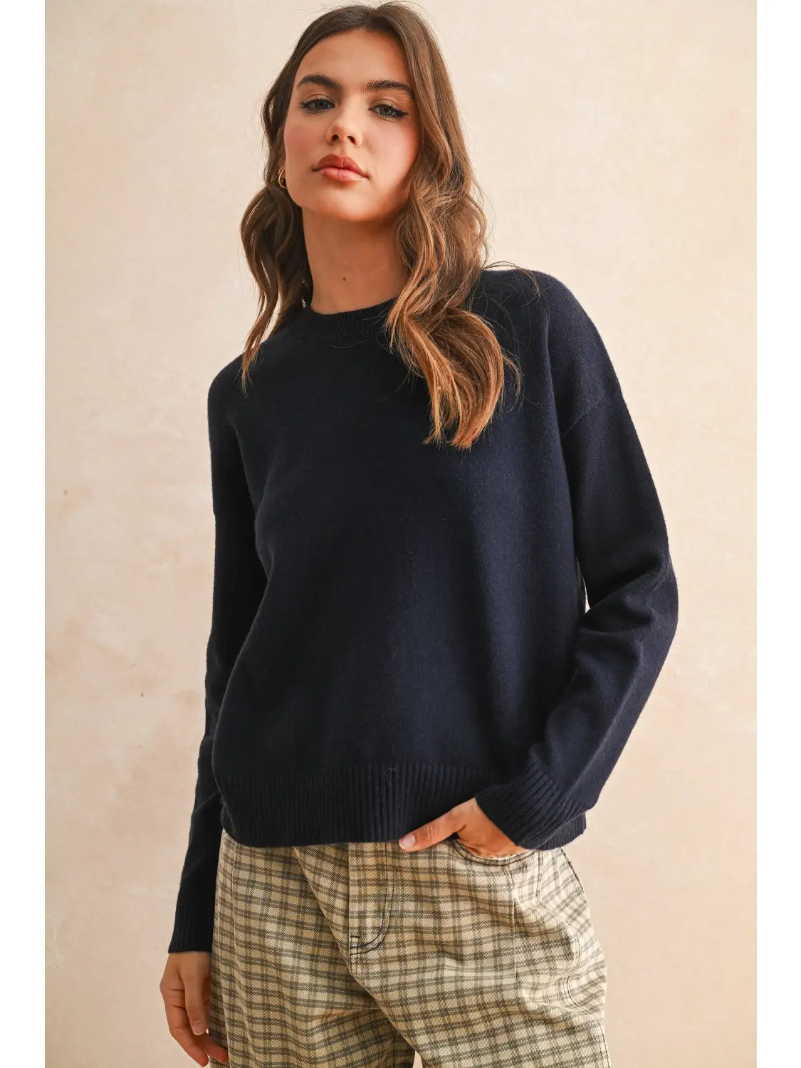 Striped Pattern Sweater Top