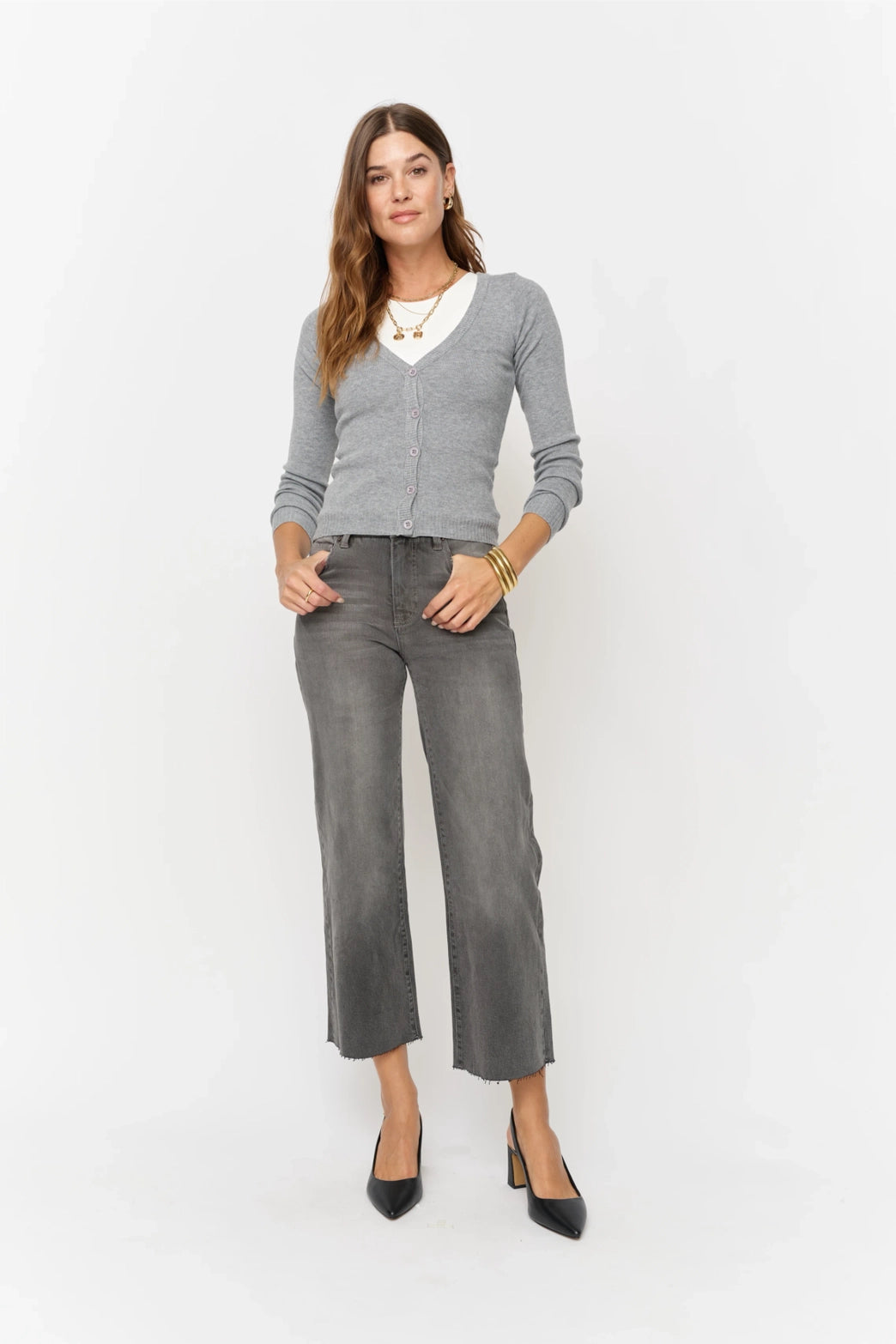 Aberdeen High Rise Wide Leg Crop Pants