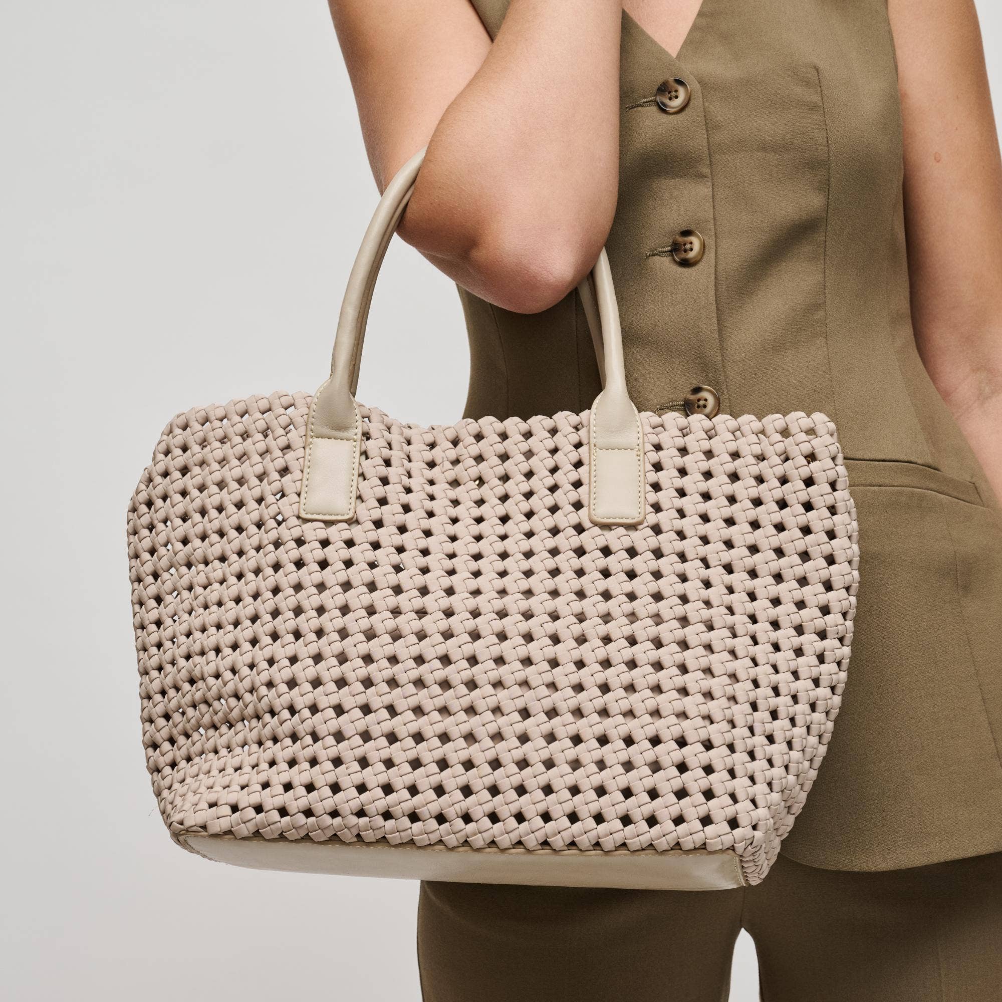 Solstice Medium Hand Woven Knot Tote