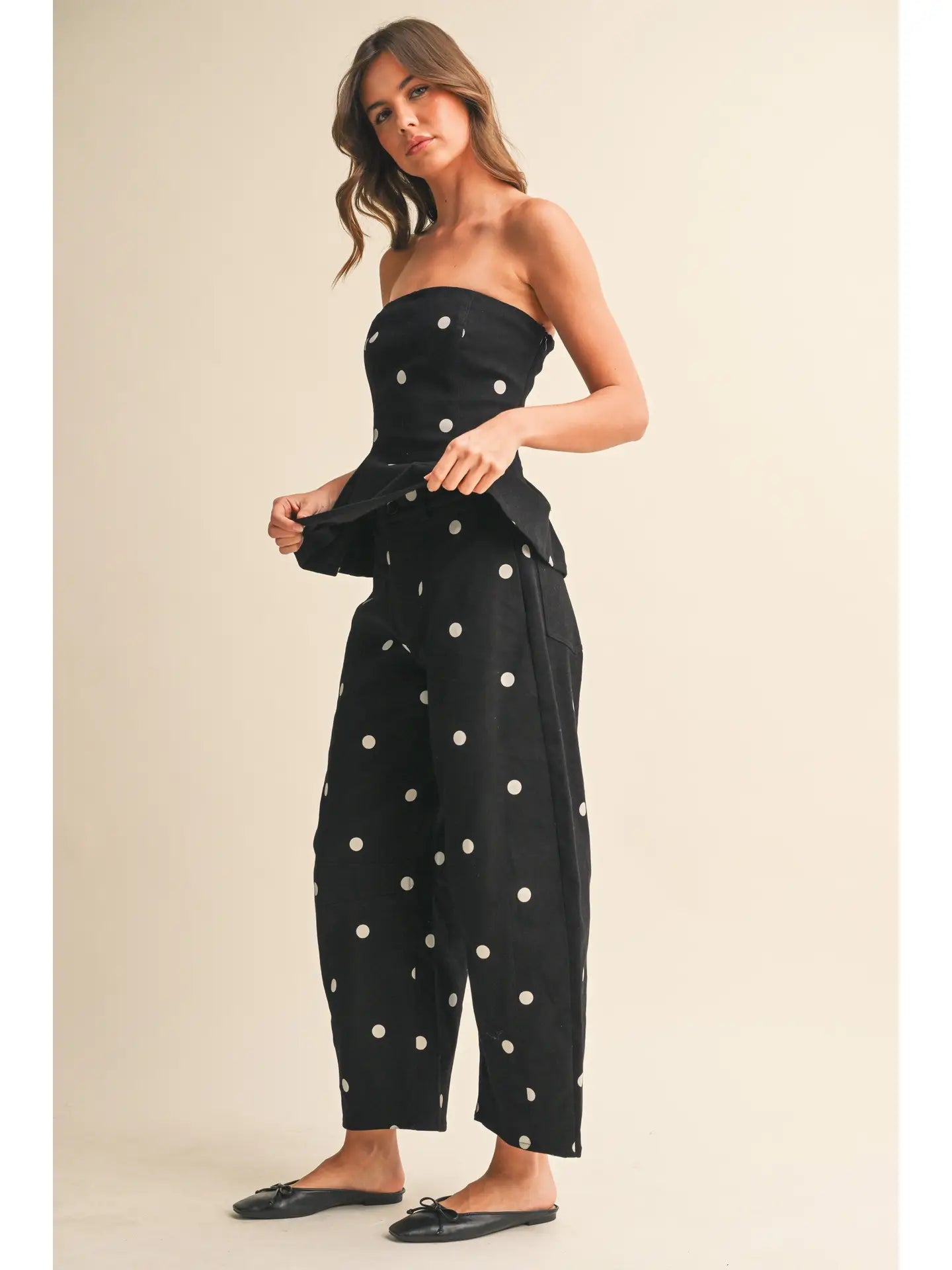 Polkadot Barrel Pants