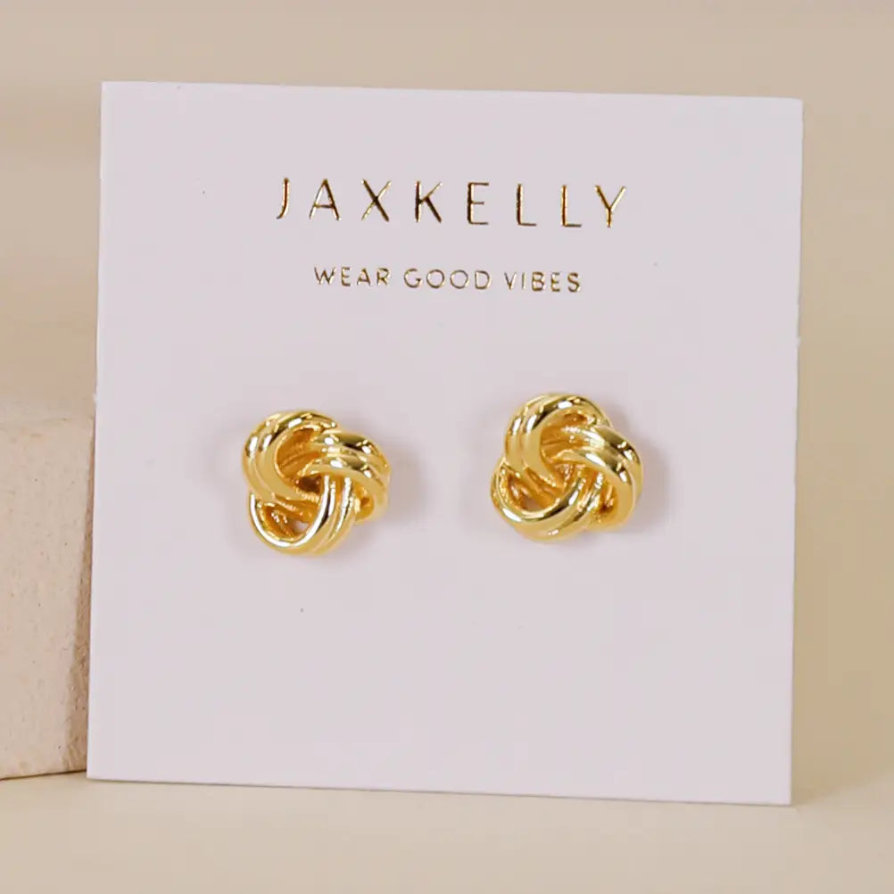 Petite Gold Knot Earrings