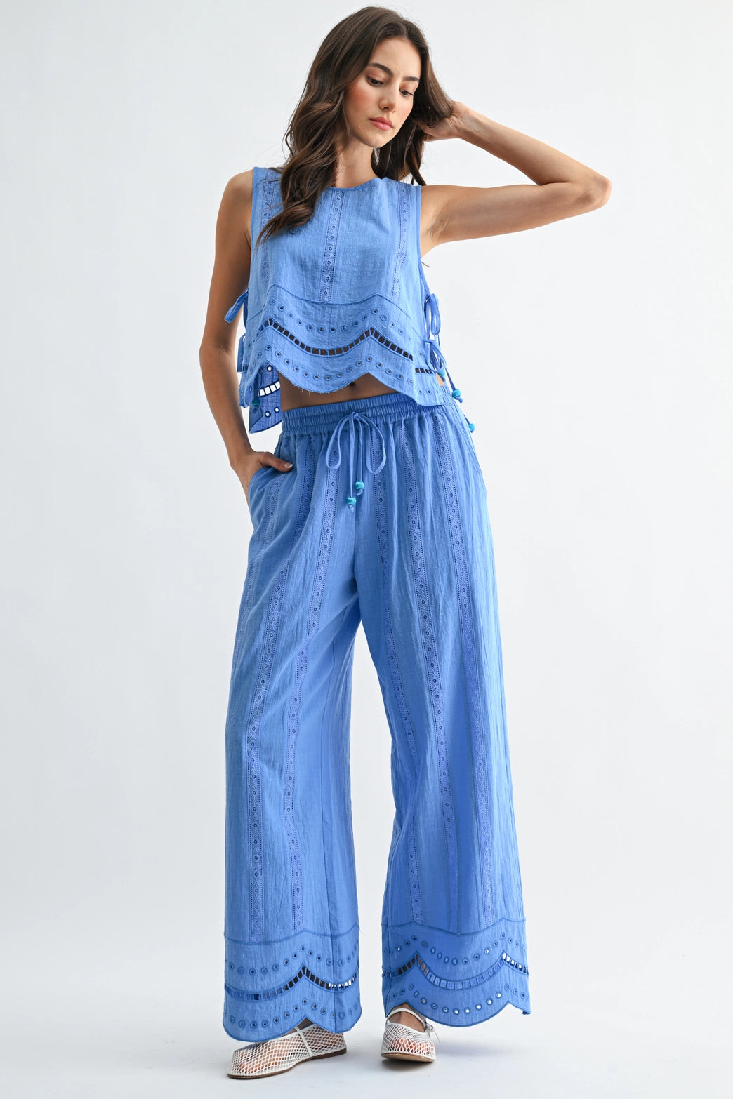 Embroidered Cotton Top