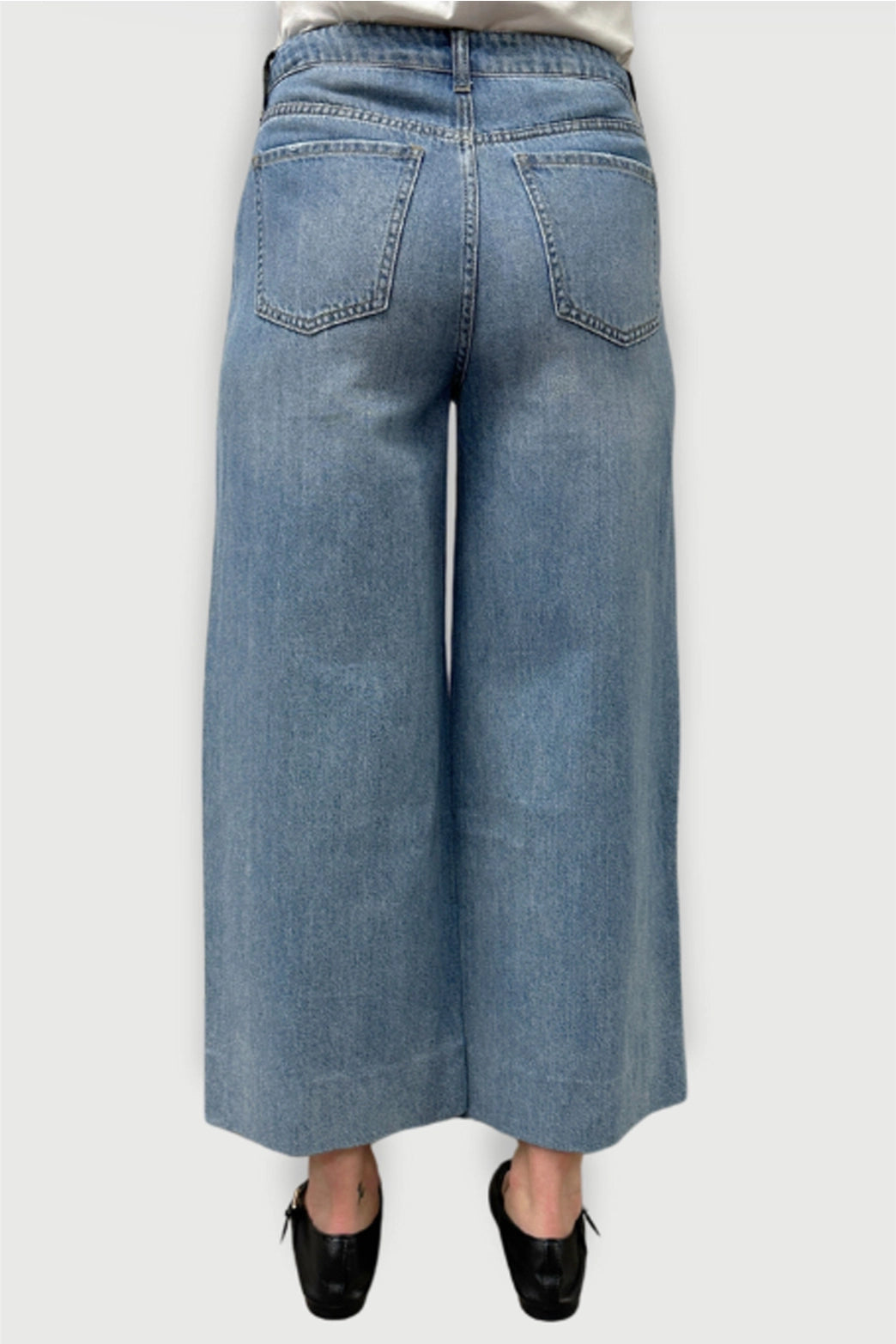Dakota High Rise Super Wide Crop Jeans